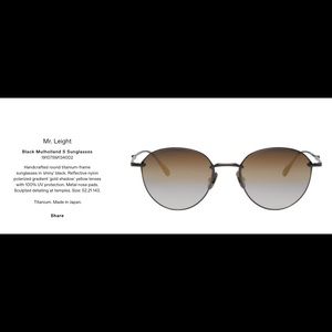 Mr. Leight 2019 Mulholland Black S Sunglassas